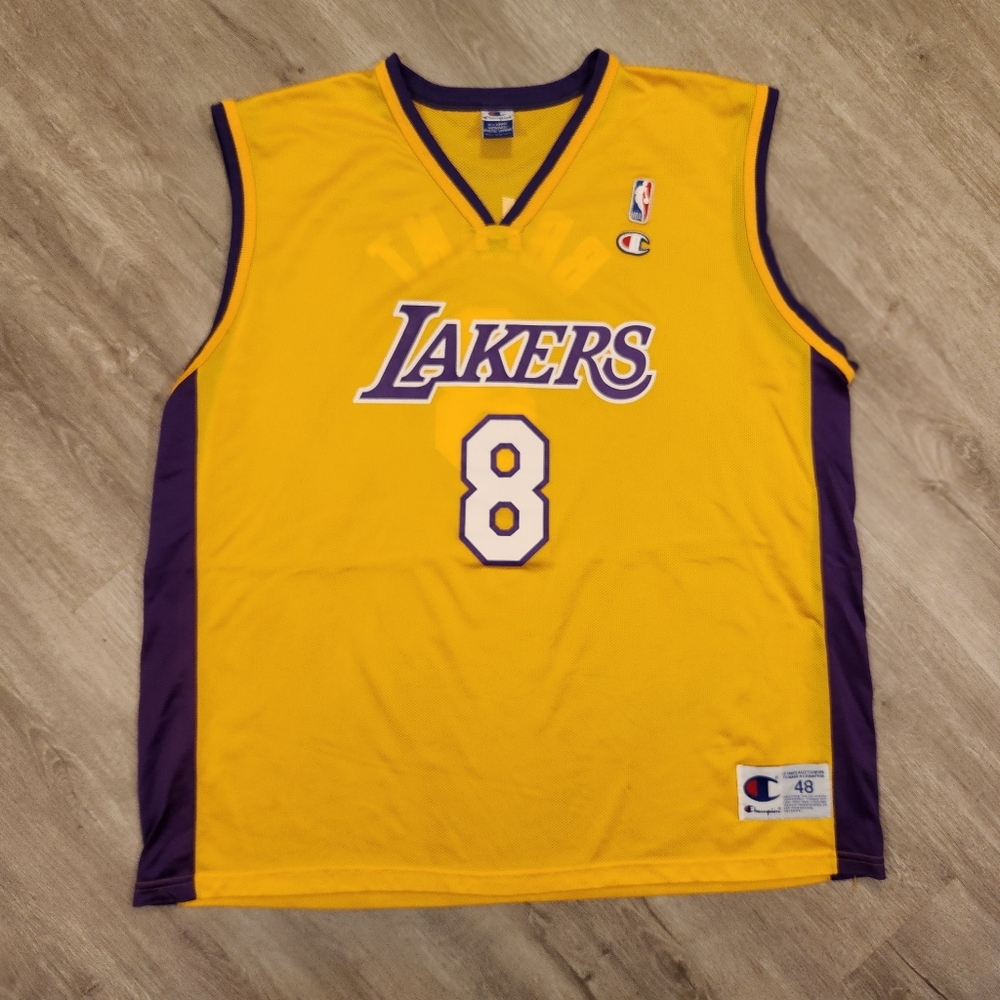 Vintage Kobe Bryant Champion Jersey LA Lakers Mens Size XL